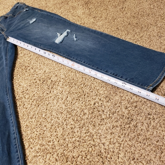 OLD NAVY Mid Rise Jeans Womens Size 12 Short Power Slim Straight Leg Denim - Picture 10 of 13